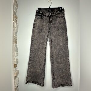 Title: Rise Supply Co. Grey Acid Wash Mid-Rise Jeans – Preowned